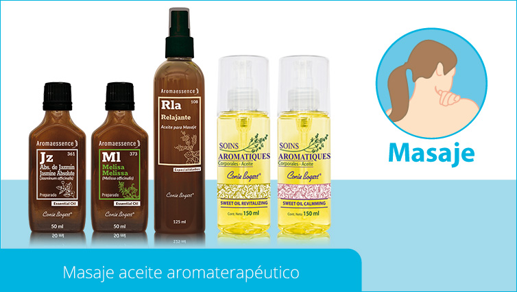 Masajes aceites aromaterapéuticos